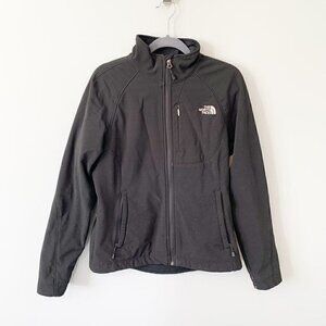 The North Face Apex black long sleeve full zip‎ mock collar medium weight jacket